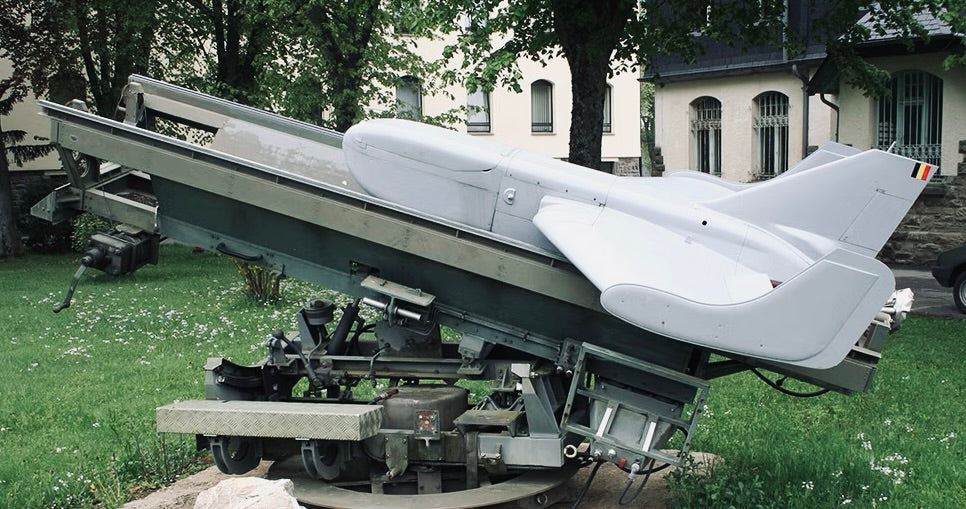 Queue de drone MBLE Épervier, période 1960