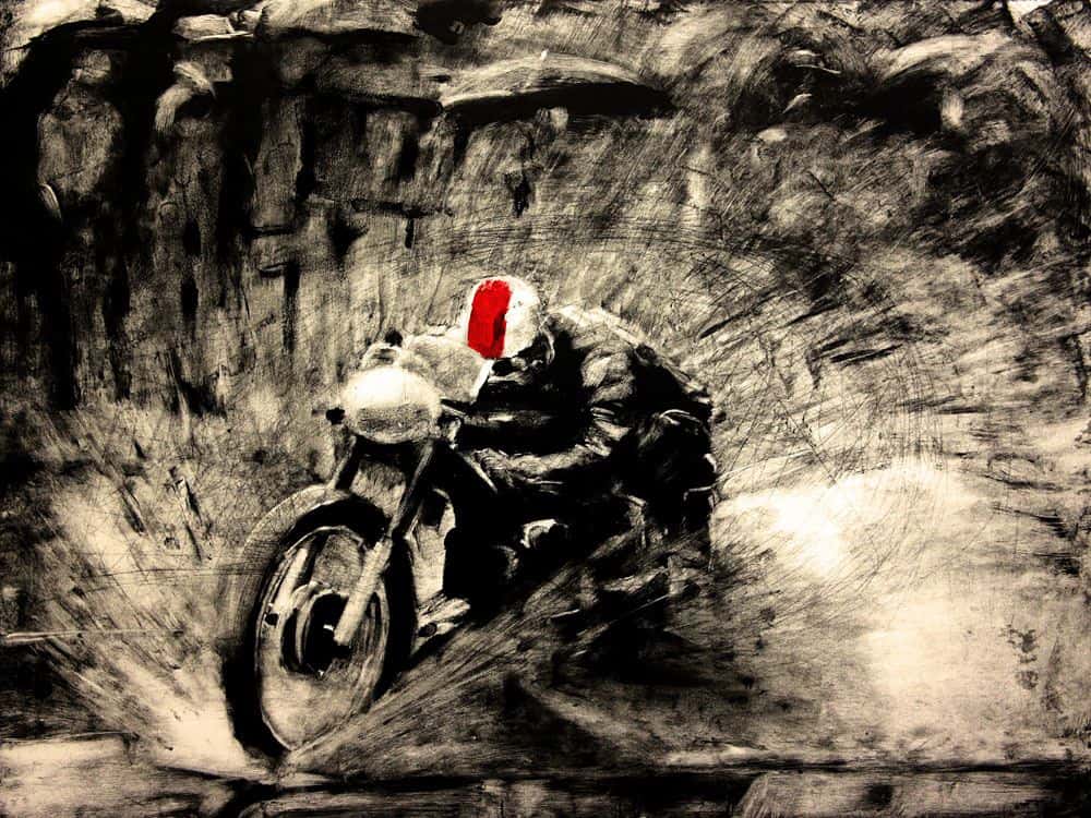 Monotype  “Belle anglaise percée sous la pluie !“