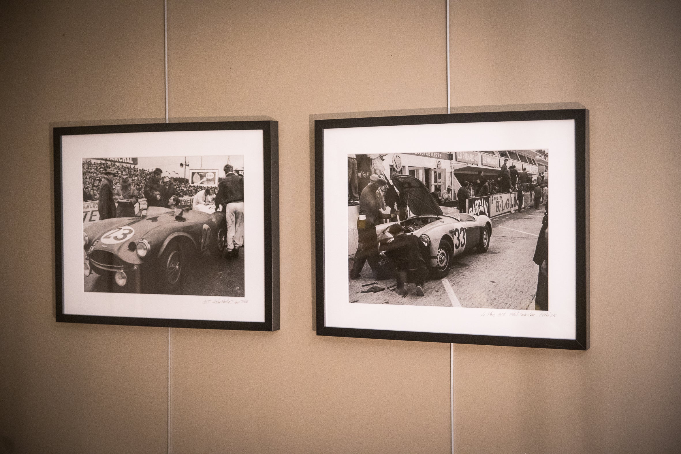 Aston Martin – Paul Frère – Le Mans 1955 – Tirage photo original Washington Photos / cliché n° 282