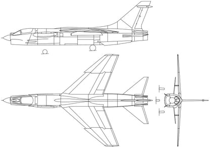 Cône de réacteur de Crusader de l'aéronavale 1970