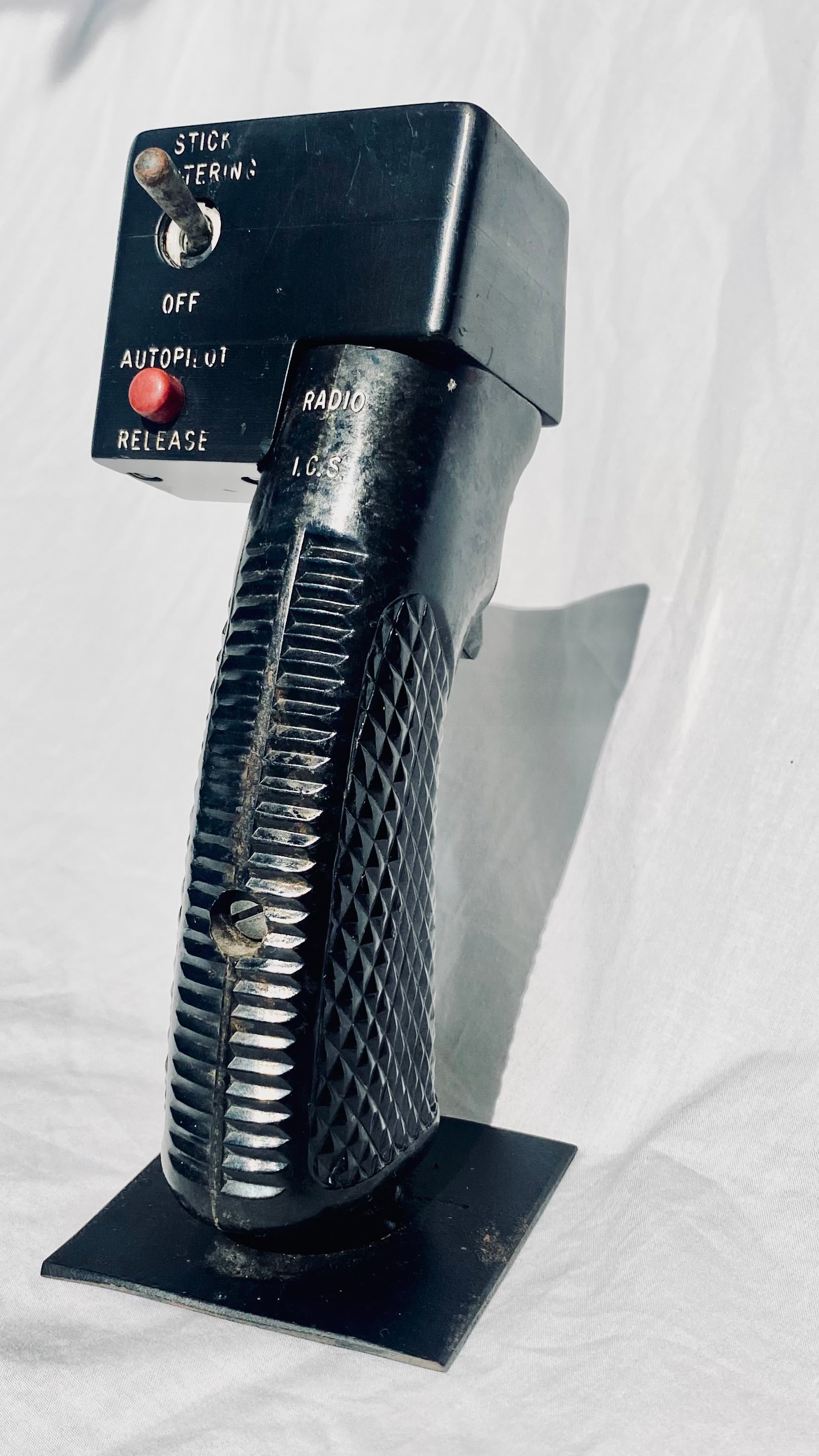 Poignée de commande d'hélicoptère période 1960