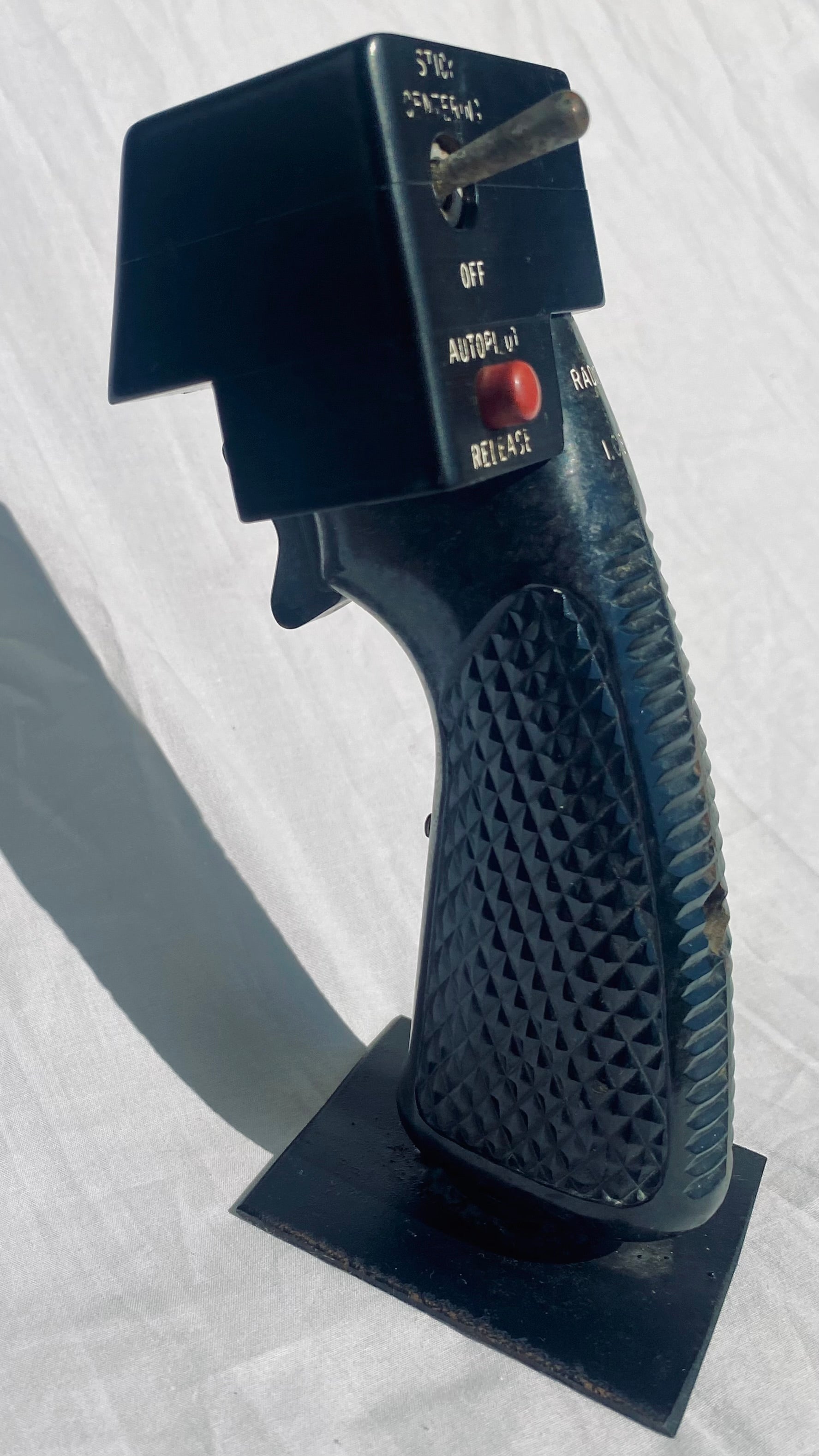 Poignée de commande d'hélicoptère période 1960