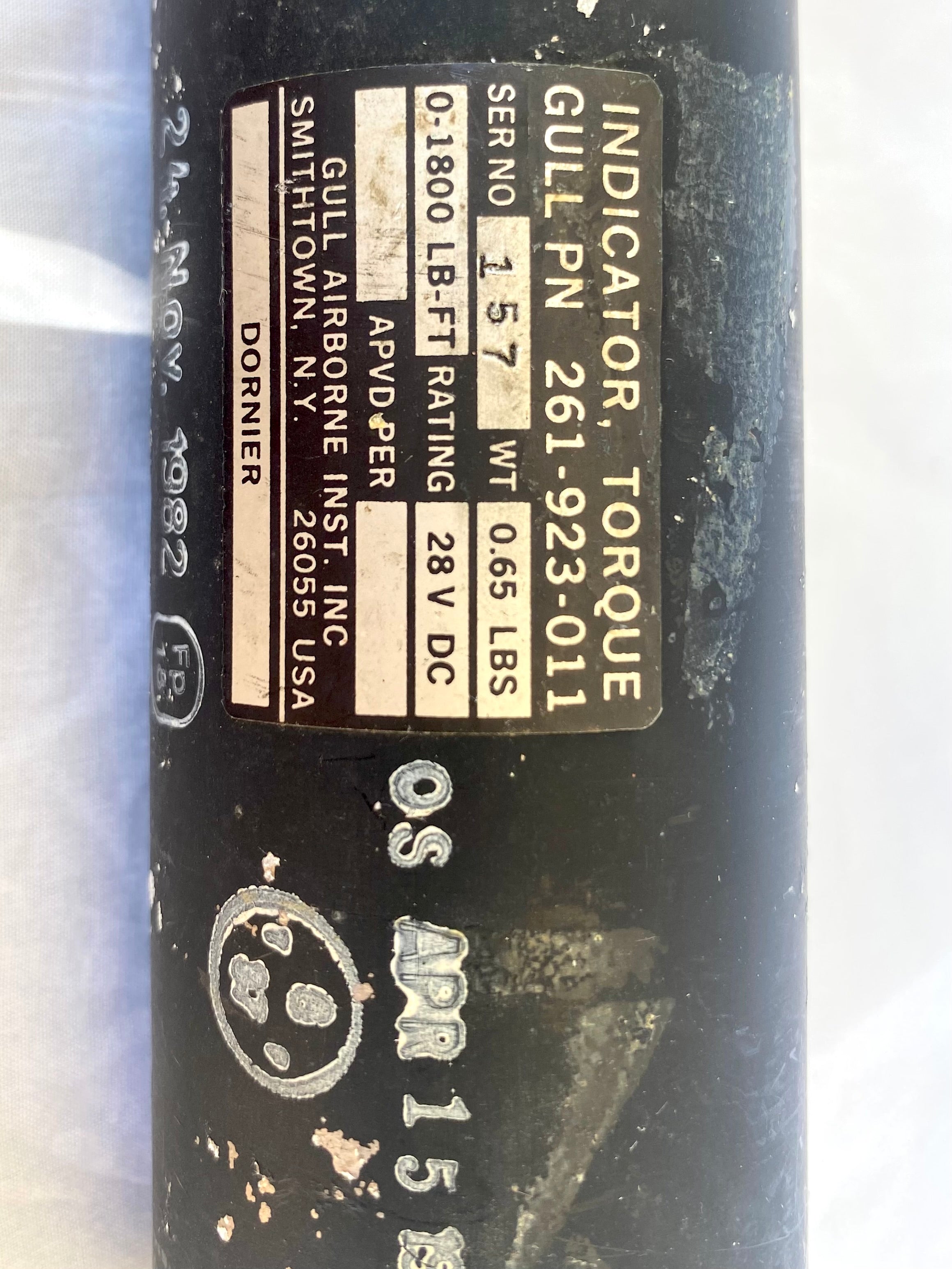 Simmonds fuel level indicator used on General Dynamics F-111 Aardvark combat aircraft