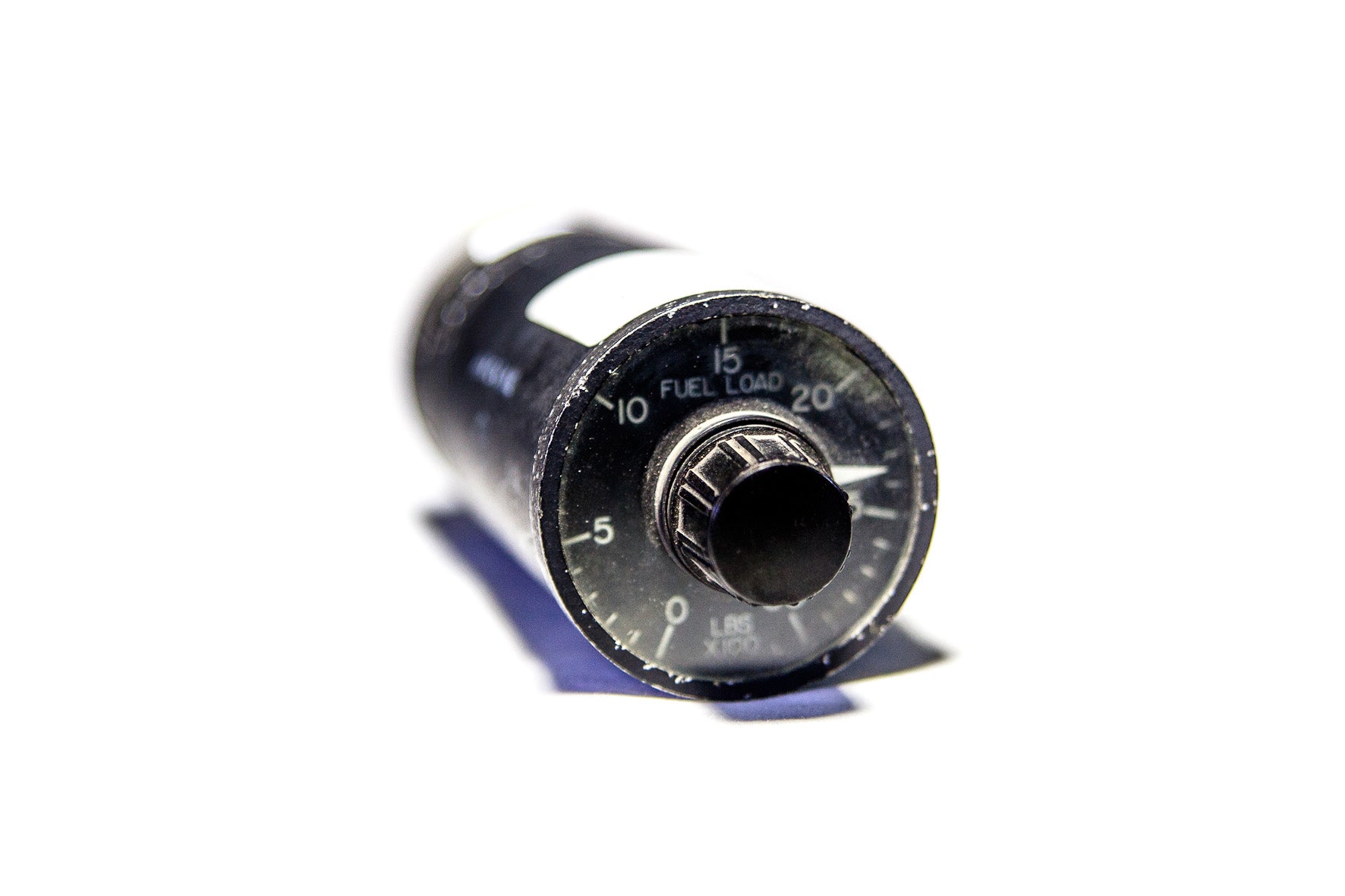 Instrument de contrôle de limite de charge de carburant Simmonds Precision, période 1970, pour dispositifs de sécurité automobile.