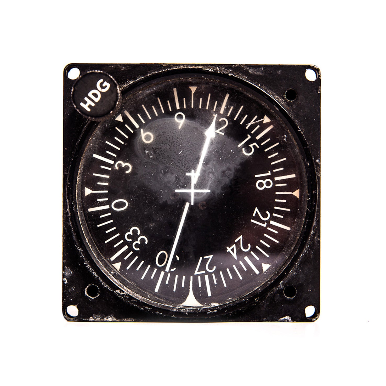 Instrument de radio-navigation ADF King Radio Corp, année 1950, avec cadran et boutons vintage.